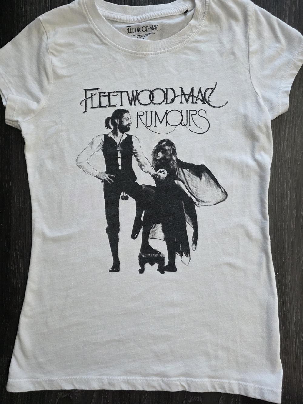 Fleetwood Mac Rumours Graphic Band Tee | White | Size Small